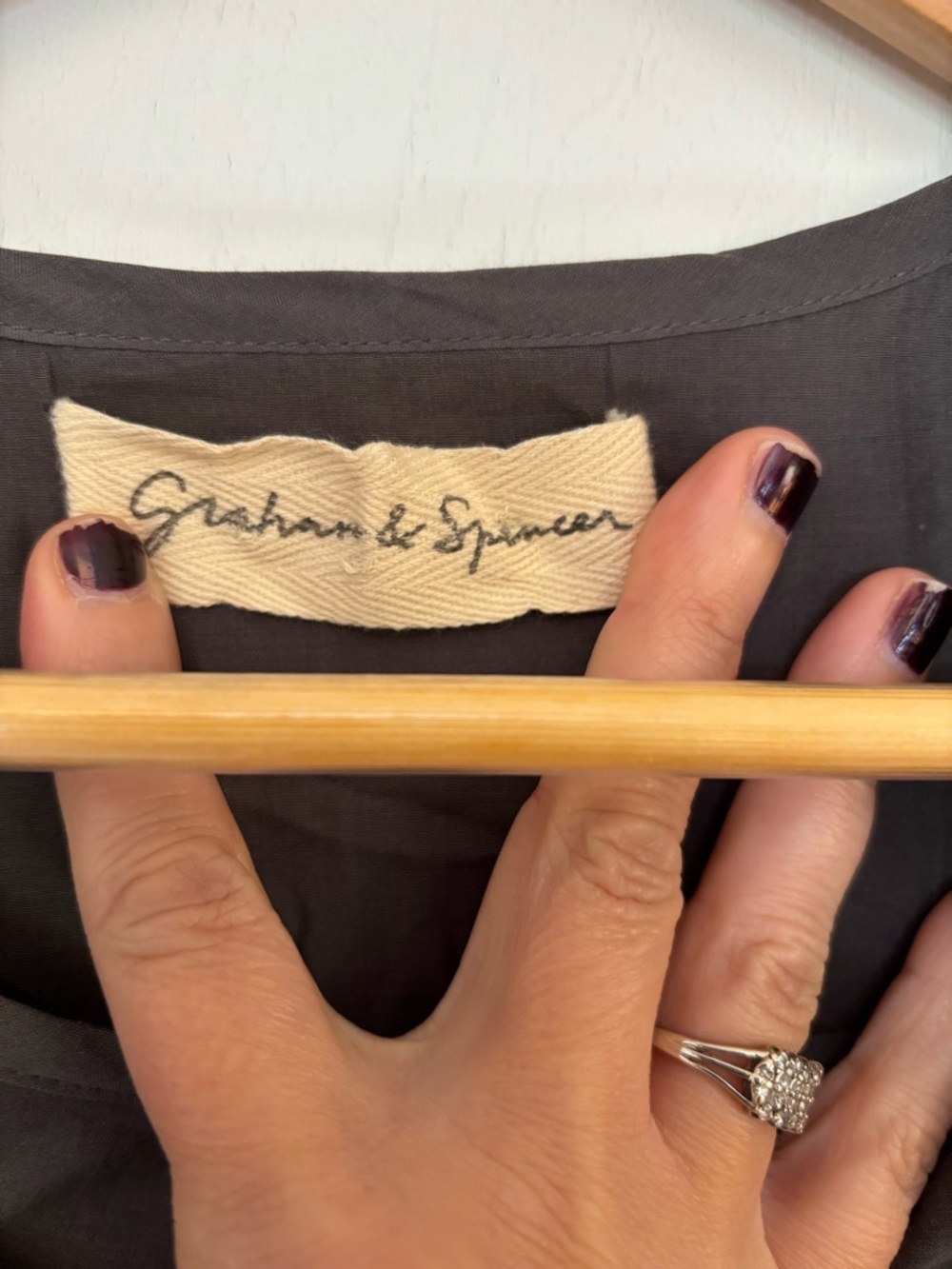 Graham & Spencer Shift Dress Size Medium Minimalist Elevated Basic Puff Sleeve - Picture 5 of 7